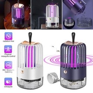 藍色 鳥籠滅蚊燈 電擊式滅蚊器 二合一USB插電家用電蚊拍 驅蚊器 驅蚊機