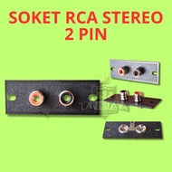 2 Pin Stereo RCA Connector – Female Audio Socket