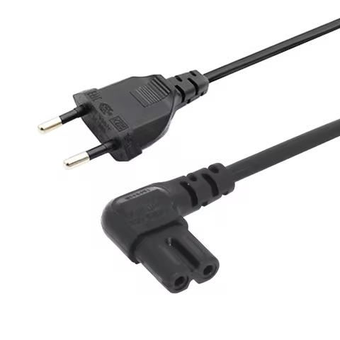 Angled EU AC Power Cord European EU AC power cable CEE7/16 to IEC320 C7 plug converter 5M 3M for app