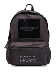 Superdry 深灰色 LOGO 印花後背包