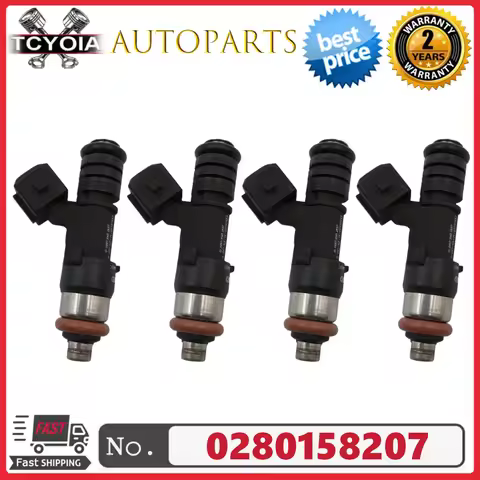 4Pcs/lot Fuel Injectors 0280158207 8A6G-AA 8A6G9F593AA For Ford Focus mk3 2012-2018 1.6 Fiesta B-max