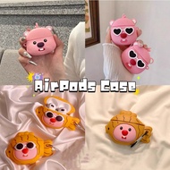 Cute  Loopy Pink Beaver Airpods Pro 2 Case Simple Airpods 3 Case Airpods Case Colorful Airpods 2 Case Pearl Airpods Gen 2 Case