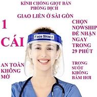 Kính chống giọt bắn phòng dịch kính che mặt bảo hộ nón chống dịch miếng chắn giọt bắn kính chắn giọt bắn tấm chắn giọt