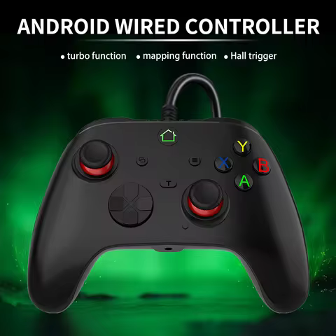 A102L PRO Wired Hall Joystick Game Controller Hall trigger Macro Programming Button Turbo for PS3 Sw