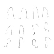 12PCS for H1 H3 H4 H7 Headlight Retainer Spring Clips Headlamp Bulb Retaining Clip Holder Universal 