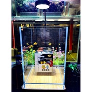 Super clear tank with raised bottom 20x20x30cm most cylindrical