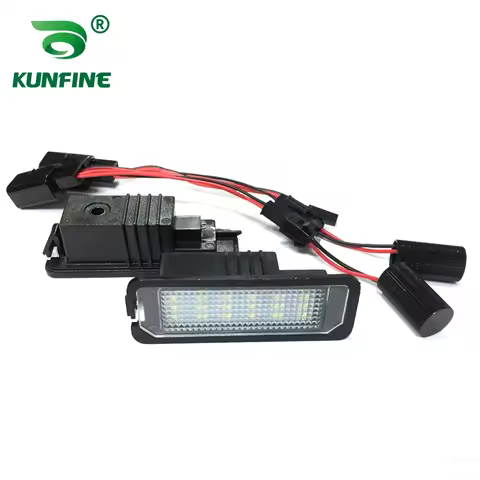 2pcs Car LED Number License Plate Light LED License Lamp For VW GOLF 5/6/7 Polo Derby Scirocco OEM N
