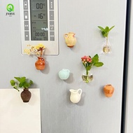 JNBYE Mini Vase Fridge Magnets, Unique Small Vase Refrigerator Magnet, Creative Decorative Resin Han