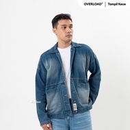 JINISO - Men's Denim Jacket Jeans Oversize Onyx Bio Spray