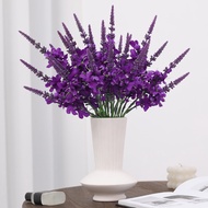 Purple Lavender, Simulation Lavender Bouquet, Outdoor Decoration Flowers, Balcony Potted Decoration 