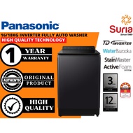 (Free Delivery Kedah,Penang & Perlis)Panasonic 16/18KG Inverter Top Load Washing Machine NA-FD16V1BR