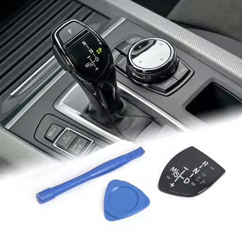 Car Shift Knob Panel Gear Button Cover Emblem M Performance Sticker For BMW X1 X3 X5 X6 M3 M5 F01 F1