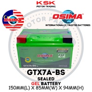 【1.1 SALE】OSIMA GTX7A FULL SEALED BATTERY MOTORCYCLE BATERI KERING MOTOSIKAL YTX7A SYM VF3I JETPOWER