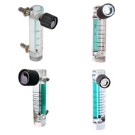 (R Z U F) 0.1-5LPM 1L Oxygen Flow Meter Flowmeter with Control Valve for Oxygen Air Gas