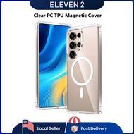 eleven2 Transparent Clear PC TPU Magnetic Cover Case for Galaxy S23 S24 S25 S26 Ultra / S23 S24 S25 