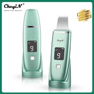 ❒❧CkeyiN Ultrasonic Facial Skin Scrubber EMS Ion Pore Cleaner with 4 Modes, Remove Blackhead Acne, L