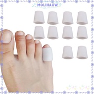 MOLIHMY 1 Pair Toe Separator Sleeve, Moisturizing Cuttable Toe Protector Sleeve, Durable SEBS Breath