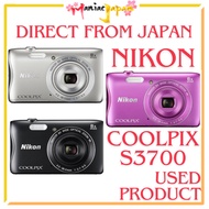 [ Used Camera from Japan ] Nikon Digital Camera COOLPIX S3700 8x Optical Zoom 20.05 million pixels S