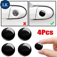 LK 4 Pcs Car Door Keyhole Screws Safety Stickers / Waterproof Door Locks Self-adhesive Protection St