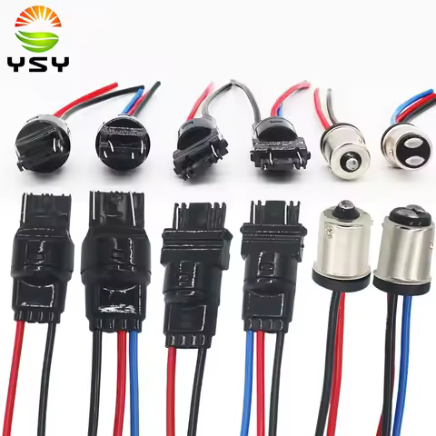 1pc1156 BA15S P21w 1157 P21/5W BAU15S PY21W 7440 7443 W21W Holders Base Car LED Male Socket Plug Ada