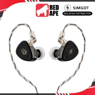 SIMGOT EM6L 1DD + 4BA Hybrid Driver in-Ear Monitor Gaming Earbud HiFi IEM Earphone with 3D-Printed R