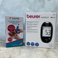 beurer - 套裝優惠 Beurer GL44 血糖測量機 (5年保養) 連 Asante 美國Genteel 無痛採血筆附採血針 (1年保養)
