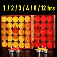 【SG Local】Pure Butter Candles 3 hours 4 hours 8 hours 12 hours Red Butter Candle Butter Lamp 3/4/8 h