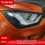 ABS Head Light Cover For Isuzu D-max V-cross 2020 2021 2022 2023 AT35 Double Cabin Car Accessories Y