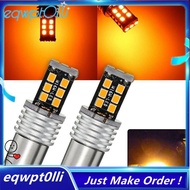 eQQ2X Amber/Yellow 1156 Ba15S 2835 15W Error Free Car LED Turn Signal Light Bulbs