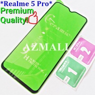 (Anti Drop) 9D Ceramic Soft Glass Shockproof HD Clear Full Glue Cover Screen Protector for Realme 5 