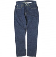 e JEANS 日本製造 復古牛仔褲 岡山小島高腰錐形赤耳牛仔褲 eL807-001 3碼 海軍藍 紐帶門襟牛仔褲 原價 ¥28,600 [近全新] [二手] [e JEANS]