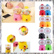 [Z F L U] Cute Sweets Mini Candy Machine Bubble Gumball Dispenser Coin Bank Kids Toy Multicolor rand