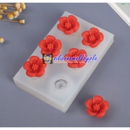 Fondant Mold Jelly 3d Printing Sakura Pattern 6 Small Compartments