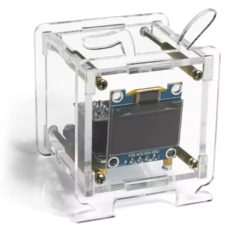 Mini Electronic Clock DIY Kit OLED 2.4G WIFI Time Temperature Humidity Date Week Weather Forecast In