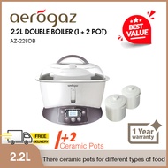 Aerogaz 2.2L Double Boiler (1 + 2 Pot) - AZ 228DB