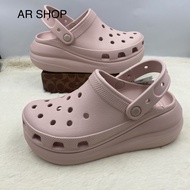 รองเท้า Crocs รองเท้าแบบสวมส้นสูงของผู้หญิง รุ่น Classic crush clog มาใหม่ล่าสุดงานสวย รับรองสินค้าเ