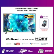📺[Mi TV] Xiaomi Mi LED TV 4S 43-inch, Smart Android TV (4K, Built-in Google Play, Netflix, YouTube) 