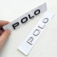 3D ABS Car Logo Polo Emblem Letters Badge Rear Trunk Sticker For VW Polo MK7 MK8 GTI R Line 2020 202