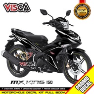Decal Mx King 150 Full Body Stiker Mx King 150 Full Body Striping Mx King 150 Variasi Black Edition