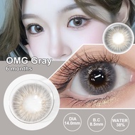 【0.00~-6.00】Magister Contact Lens Nude Brown Natural 14/14.2mm Contacts Lens 2Pcs/Box 6 Months Use O