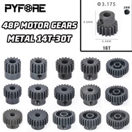 48P Harden Metal Motor Gears Pinion 3.175mm 14T 15T 16T 17T 18T 19T 20T 21T 22T 23T 24T 25T 26T 27T 