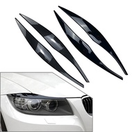 Car Headlight Eyelid Eyebrow Cover Decoration Trim Accessories For BMW E90 E91 3Series Sedan Wagon 2