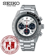 Seiko SSC911P1 Men's Prospex SPEEDTIMER Solar Chronograph White Dial Stainless Steel Watch