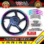 Motorcycle Rim List Rim Stickers, MIO GEAR Chameleon Rim Stickers