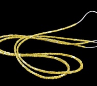 Natural diamond beads box shape. “deep yellow” รูปร่างกล่องลูกปัดเพชรธรรมชาติ. “สีเหลืองเข้ม”