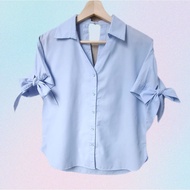 R247 Cosplay Shirt With Bow Tie Sleeves