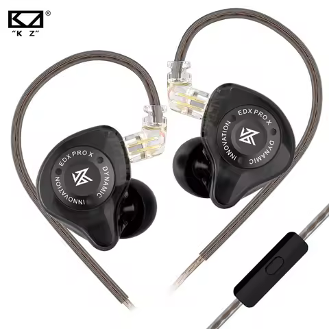 Original KZ EDX Pro X Earphone Bass Earbuds In-Ear Monitor Headphone Sports Noise Cancelling HIFI He