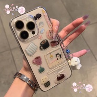 Case for Redmi 14C 12C 13C 9A 10A 9C 9 13 A3 12 10C A1 Note13 11 9 10Pro DIY Cute Cat Coffee Cake Do