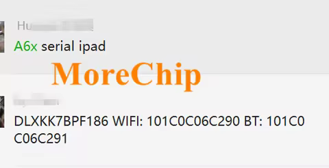 A5/A5X/A6 SN Serial NO. Number iCloud Unlock For iPad 2/3/4/Mini/Mini1 Mac- WiFi BT Address A1395 A1