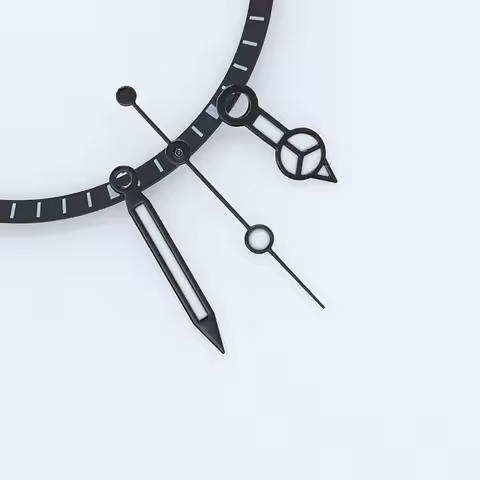 Black Sub Mariner Style NH35 NH36 Watch Hands Green Lume Needles for Seiko Mod Replacement Watch Han